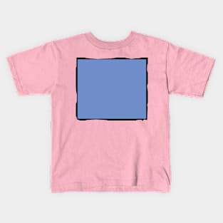 Blue square (Unique ART Style) Kids T-Shirt